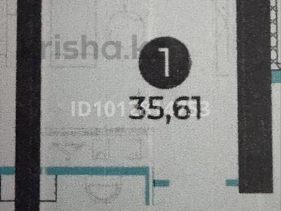 1-бөлмелі пәтер · 35.61 м² · 8/9 қабат, Толе би 10/1, бағасы: 21 млн ₸ в Астане, Нура р-н