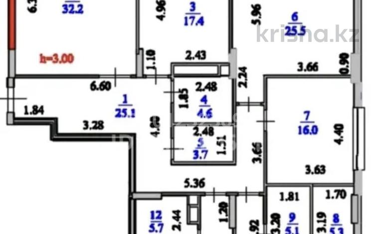 5-бөлмелі пәтер · 183 м² · 3/9 қабат, Турар Рыскулов 3, бағасы: 189.8 млн ₸ в Астане, Есильский р-н — фото 2