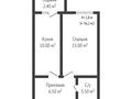1-бөлмелі пәтер · 36.2 м² · 1/6 қабат, Береке 47 — Береке 2, Плаза, 31 школа, бағасы: 20.7 млн ₸ в Костанае — фото 17