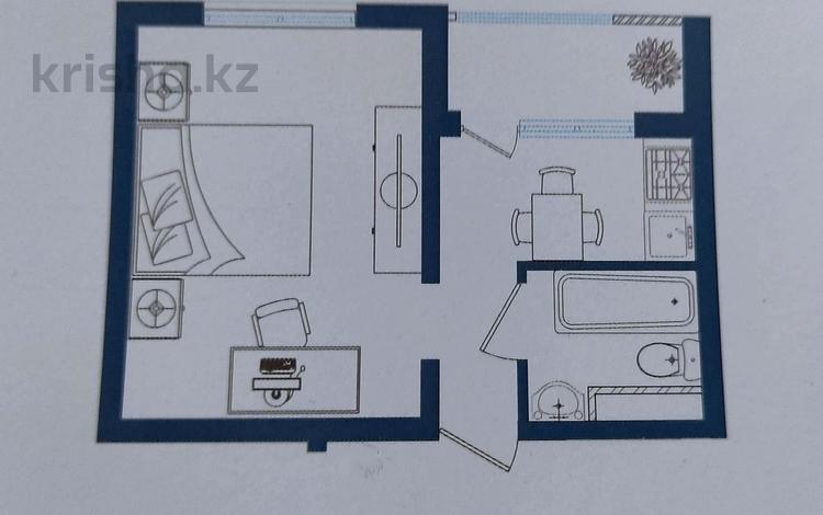 1-комнатная квартира, 30 м², 8/9 этаж, мкр Кайрат 1/1а — 24 улица