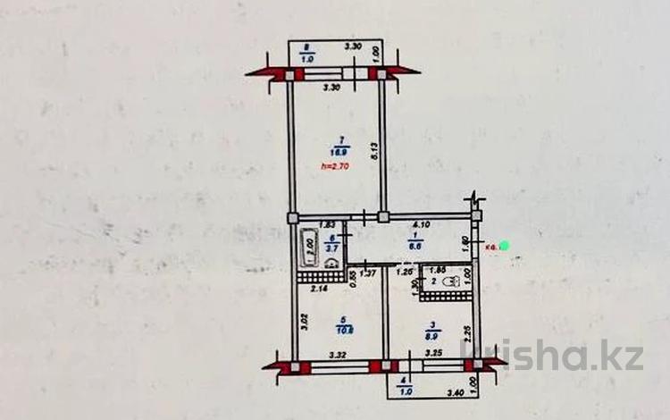 2-комнатная квартира · 52 м² · 2/5 этаж, ТАУГУЛЬ 33 за ~ 44 млн ₸ в Алматы, Бостандыкский р-н — фото 2
