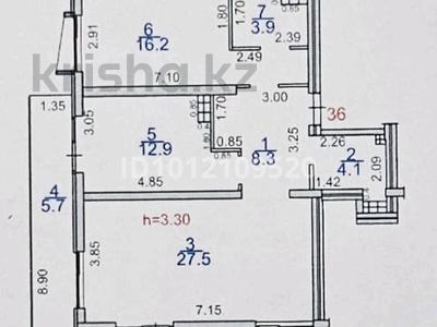 2-бөлмелі пәтер · 78.6 м² · 9/9 қабат, Навои 68/1а, бағасы: 95 млн ₸ в Алматы, Ауэзовский р-н