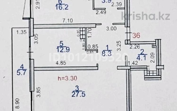 2-комнатная квартира · 78.6 м² · 9/9 этаж, Навои 68/1а за 95 млн ₸ в Алматы, Ауэзовский р-н — фото 2
