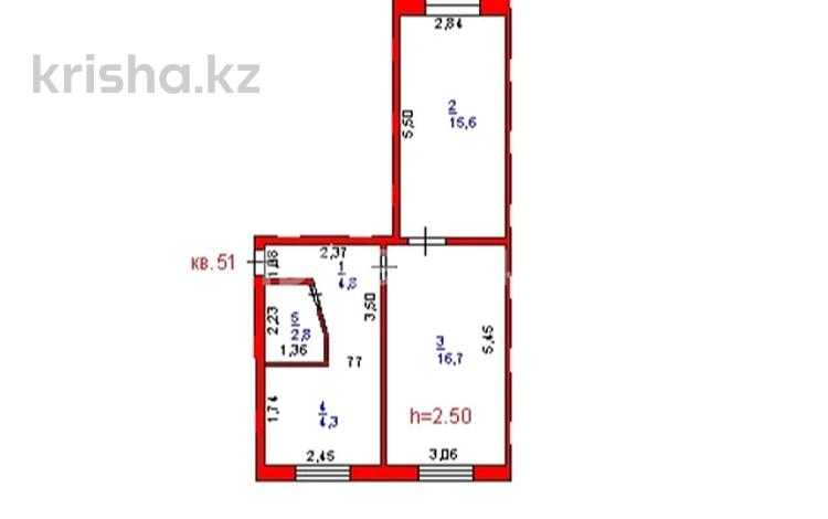 2-комнатная квартира, 44.2 м², 1/5 этаж, Машхур Жусупа 30 за 7.5 млн 〒 в Экибастузе — фото 2