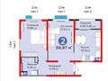 2-бөлмелі пәтер · 60 м², Тараз 8/1, бағасы: 39.8 млн ₸ в Алматы, Турксибский р-н
