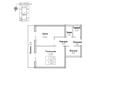 1-бөлмелі пәтер · 49.1 м² · 3/4 қабат, мкр Акжар, мкр. Таусамалы 49/1, бағасы: ~ 46 млн ₸ в Алматы, Наурызбайский р-н — фото 3
