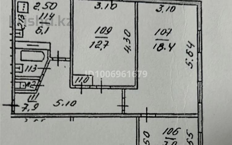 3-бөлмелі пәтер · 56.6 м² · 2/5 қабат, мкр Алмагуль — уг. Дунаевского, бағасы: 43.2 млн ₸ в Алматы, Бостандыкский р-н — фото 2
