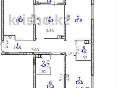 4-комнатная квартира · 106 м² · 5/6 этаж, Кайрат микрорайон 716/16 за 58.5 млн ₸ в Алматы, Турксибский р-н