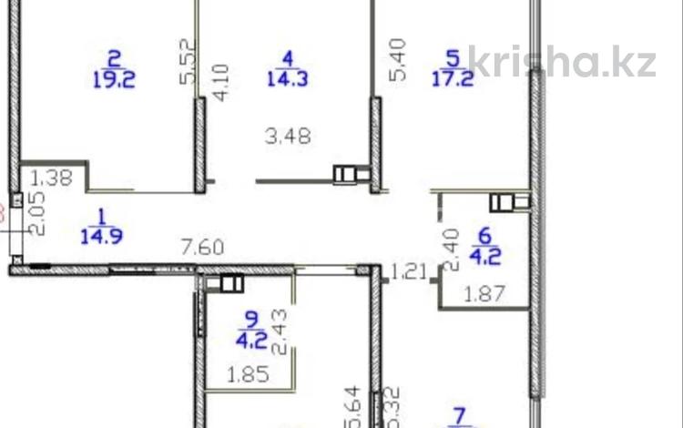 4-комнатная квартира · 106 м² · 5/6 этаж, Кайрат микрорайон 716/16 за 58.5 млн ₸ в Алматы, Турксибский р-н — фото 2