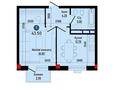 1-комнатная квартира · 43.5 м², Момышулы, севернее ул. Монке би за ~ 16.1 млн 〒 в Алматы, Алатауский р-н — фото 3