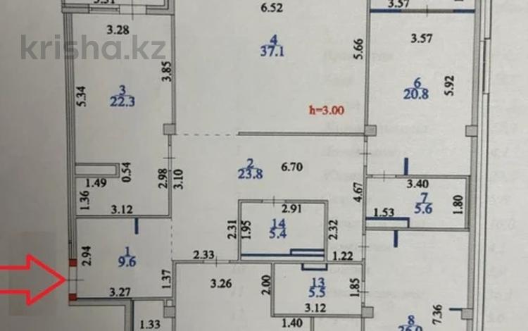 4-бөлмелі пәтер · 212 м² · 3/9 қабат, Туран — Центральный парк, Керуен Сити, бағасы: ~ 200 млн ₸ в Астане, Нура р-н — фото 2