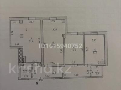3-комнатная квартира · 84.4 м² · 2/9 этаж, Микрорайон Асар 2 12/17 — Асар 2 3203/3 за 35 млн ₸ в Шымкенте, Абайский р-н