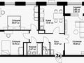 3-комнатная квартира · 84.33 м² · 6/9 этаж, Нажимеденова — A426 за ~ 44.7 млн ₸ в Астане, Сарайшык р-н — фото 2