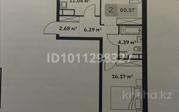 2-комнатная квартира · 61 м² · 3 этаж, мкр Кайрат, Туркестан 115 за 36 млн ₸ в Алматы, Турксибский р-н — фото 2