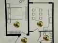 1-бөлмелі пәтер · 45.81 м² · 2/9 қабат, Қайрат ш/а., Сыбызгы 100, бағасы: 23 млн ₸ в Алматы, Турксибский р-н — фото 2