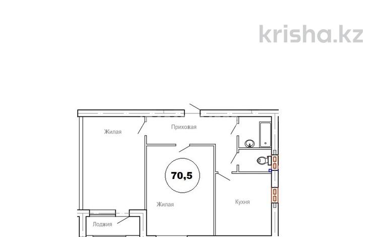 2-бөлмелі пәтер · 70.5 м² · 7/8 қабат, 20-й мкр 1, бағасы: 16.5 млн ₸ в Актау — фото 2