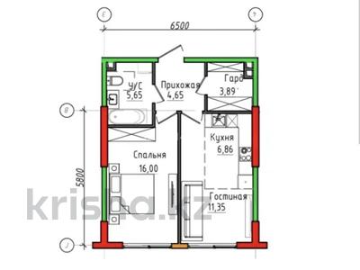 2-комнатная квартира · 49 м² · 2/3 этаж, мкр Нур Алатау 134 — Рядом с NGS, выше Baganashil hills за 54 млн ₸ в Алматы, Бостандыкский р-н