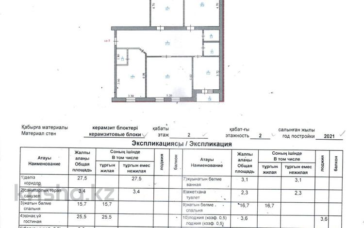 4-бөлмелі пәтер · 134 м² · 2 қабат, Абай 22, бағасы: 25 млн ₸ в Мичуринское — фото 2