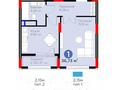 1-бөлмелі пәтер · 36.73 м² · 3/9 қабат, Пригородный ш/а., ​Аль-Фараби проспект 73а — ВИД НА НОВУЮ МЕГУ, бағасы: 23 млн ₸ в Астане, Есильский р-н — фото 2