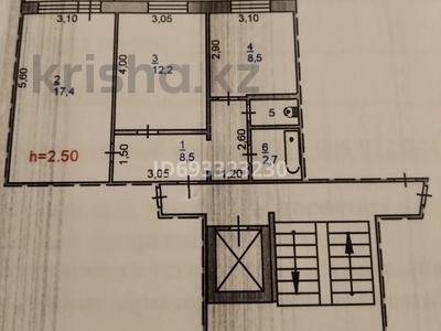 2-комнатная квартира, 51.3 м², 3/9 этаж, Бауыржана Момышулы 2 — Рядом Салтанат, маг. &quot;Нива&quot;, школы, детские сады за ~ 11.8 млн 〒 в Аксу