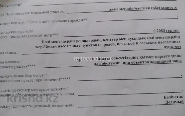 Участок · 20 соток, Микрорайон Южный, Ул.Шанырак 22А за 13 млн ₸ в Костанае — фото 3