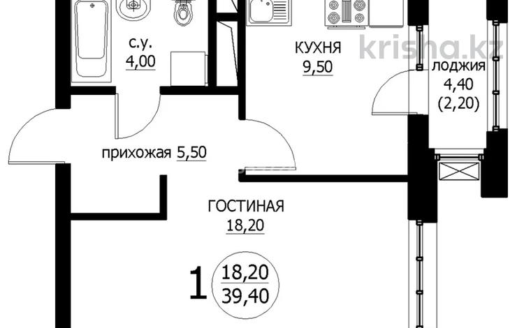 1-комнатная квартира, 38.5 м², 6/10 этаж, Е435 5 — Е126 за 16 млн 〒 в Астане — фото 3