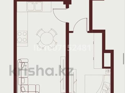 2-бөлмелі пәтер · 48.9 м² · 3/7 қабат, Илтипат 49, бағасы: 33.6 млн ₸ в Алматы, Наурызбайский р-н