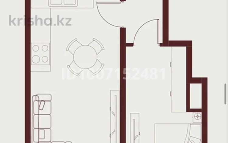 2-бөлмелі пәтер · 48.9 м² · 3/7 қабат, Илтипат 49, бағасы: 33.6 млн ₸ в Алматы, Наурызбайский р-н — фото 9