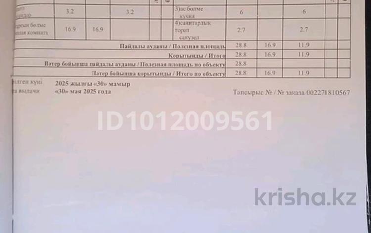 1-комнатная квартира · 28.8 м² · 1/4 этаж, Военный городок у 11 за 10 млн ₸ в Талдыкоргане — фото 2