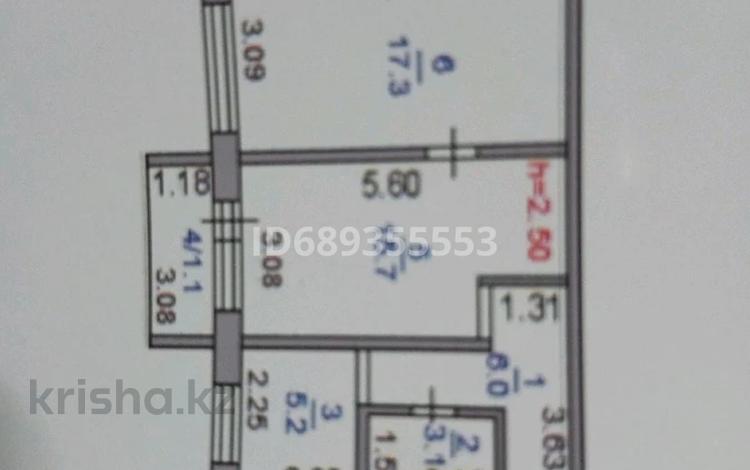 2-комнатная квартира, 48.4 м², 1/5 этаж, чкалова за 15 млн 〒 в Костанае — фото 2