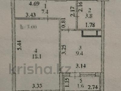 1-бөлмелі пәтер · 41 м² · 9/12 қабат, Санжара Асфендиярова 1, бағасы: 30 млн ₸ в Астане, Нура р-н