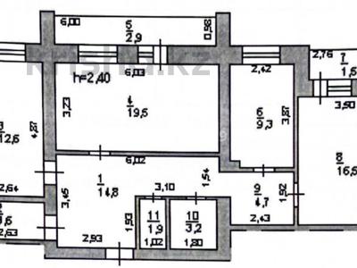 3-бөлмелі пәтер · 90.5 м² · 6/9 қабат, Донентаева 46, бағасы: 28.5 млн ₸ в Аксу