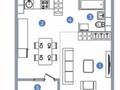 1-комнатная квартира · 45 м² · 9/16 этаж, Каныша Сатпаева 90/55Б за ~ 43.5 млн ₸ в Алматы, Бостандыкский р-н