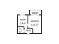 1-комнатная квартира · 22.3 м² · 3/5 этаж, А. Бородина 225 за ~ 11 млн ₸ в Костанае — фото 19