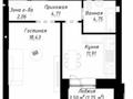 1-бөлмелі пәтер · 43.4 м² · 5/9 қабат, Шамши Калдаяков 14, бағасы: 30.5 млн ₸ в Астане, Сарайшык р-н — фото 18