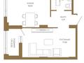 2-комнатная квартира · 47 м² · 3/21 этаж, Сыганак 31 за 37.3 млн ₸ в Астане, Есильский р-н — фото 2