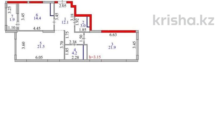 2-комнатная квартира · 80 м² · 13/18 этаж, Кошкарбаева 1 — Момышулы за 67 млн 〒 в Астане — фото 2