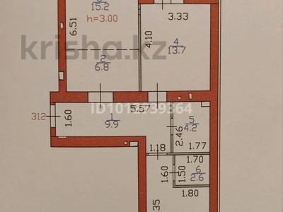 3-комнатная квартира · 68 м², Е 496 7 за 43.5 млн ₸ в Астане, Есильский р-н