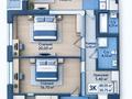 3-комнатная квартира · 88.05 м² · 6/6 этаж, Карбышева 87 за ~ 45.8 млн ₸ в Костанае