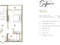 2-комнатная квартира · 55.3 м² · 2/9 этаж, Каныша Сатпаева 90а/1 за ~ 43.6 млн ₸ в Алматы, Бостандыкский р-н — фото 2