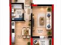 1-бөлмелі пәтер · 41.75 м² · 8/14 қабат, Е 908 24, бағасы: 20 млн ₸ в Астане, Нура р-н