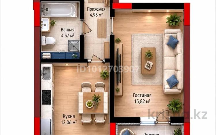 1-бөлмелі пәтер · 41.75 м² · 8/14 қабат, Е 908 24, бағасы: 20 млн ₸ в Астане, Нура р-н — фото 5