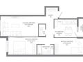 3-комнатная квартира · 68.1 м² · 2/9 этаж, Ахмет Байтурсынулы 10/3 — Жумабаева Байтурсынова за ~ 34.8 млн ₸ в Астане, Сарайшык р-н — фото 3
