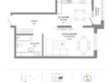 1-комнатная квартира · 40.7 м² · 3/16 этаж, пр. Мангилик ел, напротив республиканской мечети — ДОМ НА ПЕРВОЙ ЛИНИИ МАНГЕЛИК ЕЛ / БЕЗ КОМИССИИИ за ~ 25 млн ₸ в Астане, Есильский р-н — фото 2