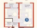 1-комнатная квартира, 36 м², 11/17 этаж, хусейн бен талал 39 за 18.4 млн 〒 в Астане, Есильский р-н — фото 13