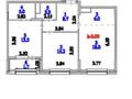 3-бөлмелі пәтер · 71.4 м² · 4/9 қабат, Е321 6 — в районе Фемели Виладж, бағасы: 69 млн ₸ в Астане, Есильский р-н — фото 2