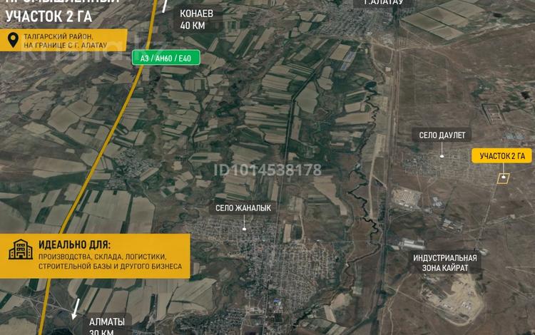 Промбаза · 2 га, Село Даулет 1 — Г.Алатау за 90 млн ₸ в Алматинской обл., Талгарский р-н — фото 12