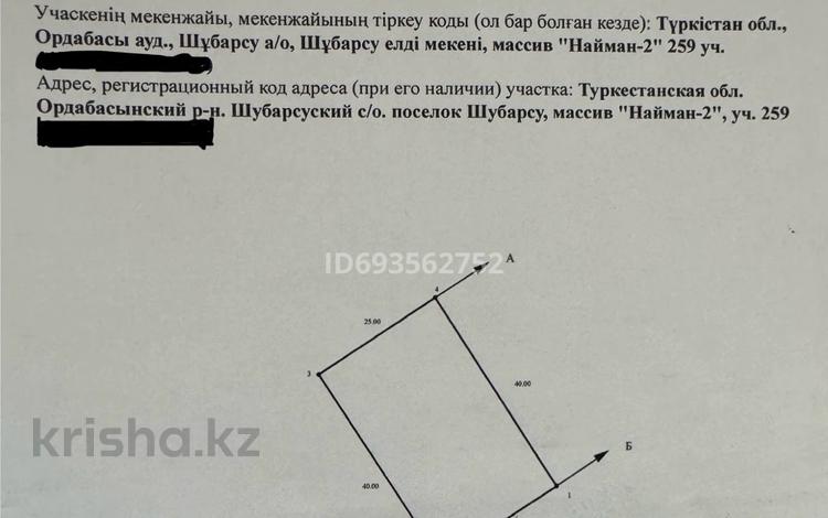 Жер телімі · 10 сотық, Найман 259, бағасы: 4.5 млн ₸ в Шубарсу — фото 2