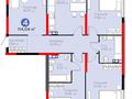 4-комнатная квартира · 114 м² · 4/6 этаж, Тараз 8/1 — За м2 - 575 тыс. - Комфорт с паркингом за ~ 65.6 млн ₸ в Алматы, Турксибский р-н
