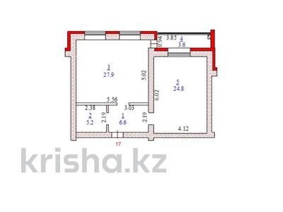 1-комнатная квартира · 68.1 м² · 1/5 этаж, мкр. Алтын орда за 16.5 млн ₸ в Актобе